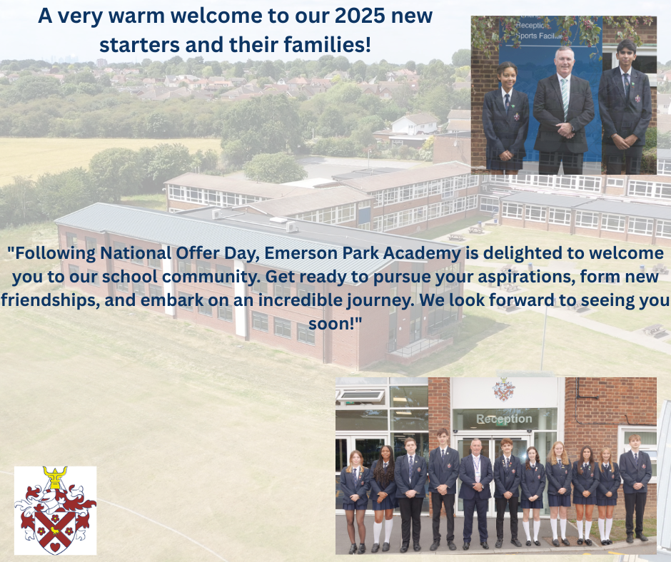 A warm welcome to Emerson Park Academy in 2025 A warm welcome to Emerson Park Academy in 2025